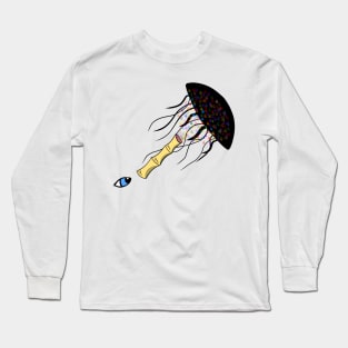 Rainbow Kaleidoscope jellyfish Long Sleeve T-Shirt